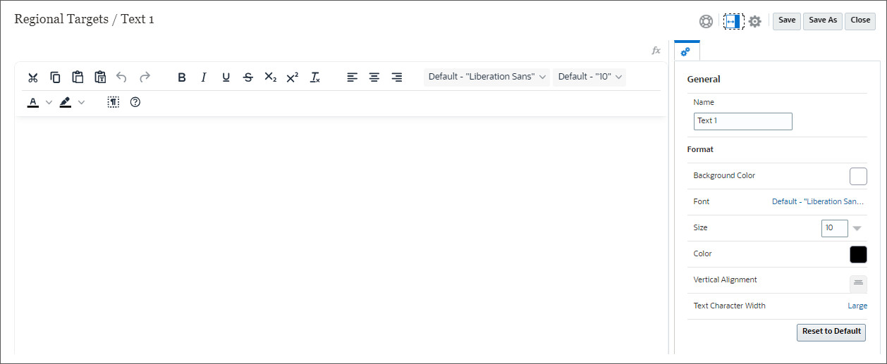 Text window